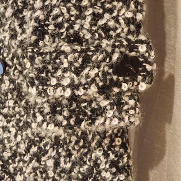 Excellent  Diane Von Furstenberg Peacoat Double Breasted Boucle Loop - Picture 11 of 12